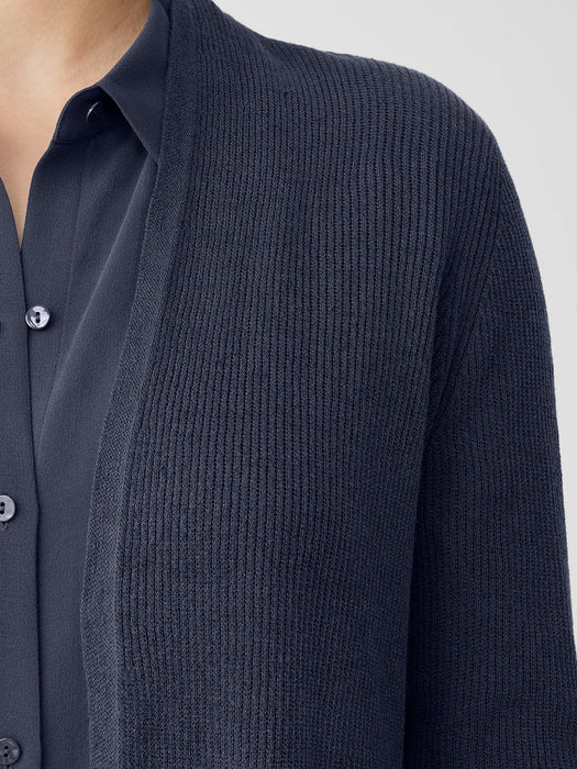 Organic Linen Cotton Airy Tuck Long Cardigan
