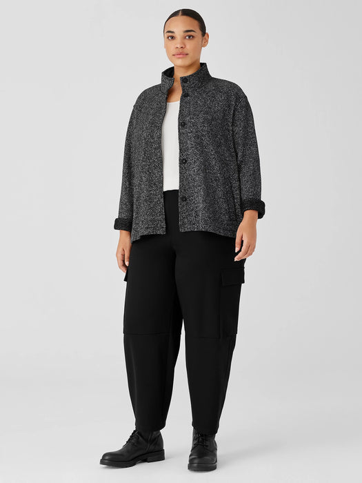 Organic Cotton Terry Stand Collar Jacket