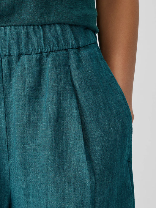 Washed Organic Linen D&eacute;lav&eacute; Lantern Pant