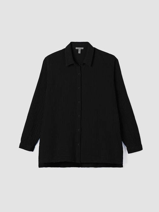 Organic Cotton Lofty Gauze Classic Collar Shirt