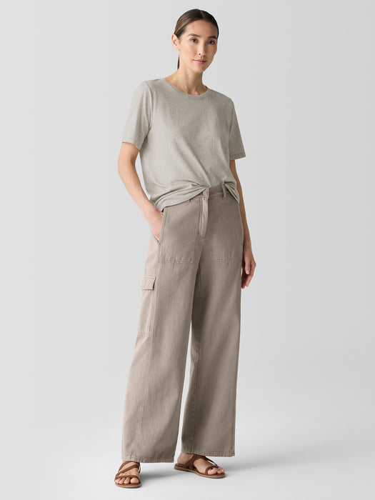 Garment-Dyed Utility&nbsp;Organic&nbsp;Cotton Cargo Pant
