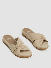 Dello Linen Wedge Sandal