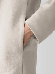 Felted Wool Jersey Long Blazer in Regenerative Wool