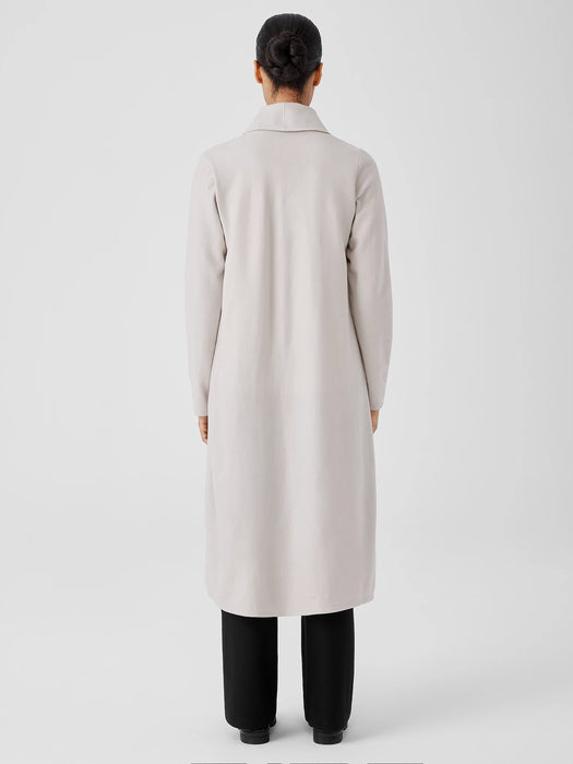Boiled Wool Jersey High Collar Jacket