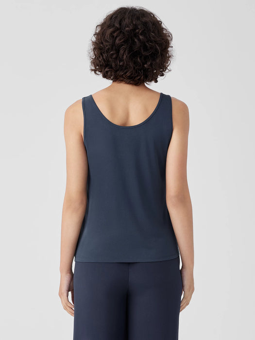 Stretch Silk Jersey&nbsp;Scoop Neck Tank