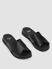 Dibs Nappa Leather Wedge Sandal