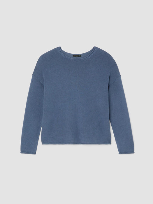 Peruvian Cotton Blend Crew Neck Top