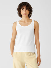 Traceable Cotton Jersey Scoop Neck Tank