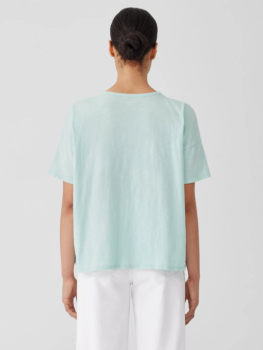Organic Cotton Slub Crew Neck Tee