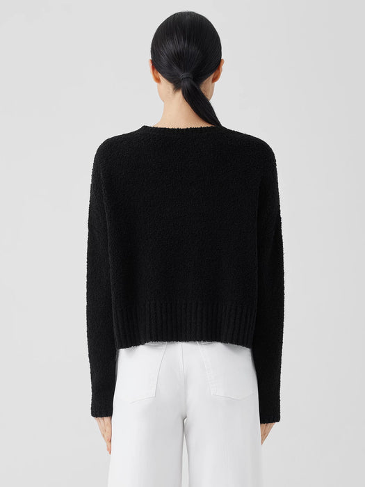 Cotton Fluff Crew Neck Top
