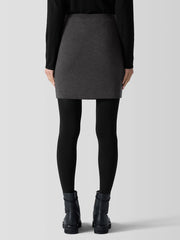 Merino Mini Skirt in Regenerative Wool