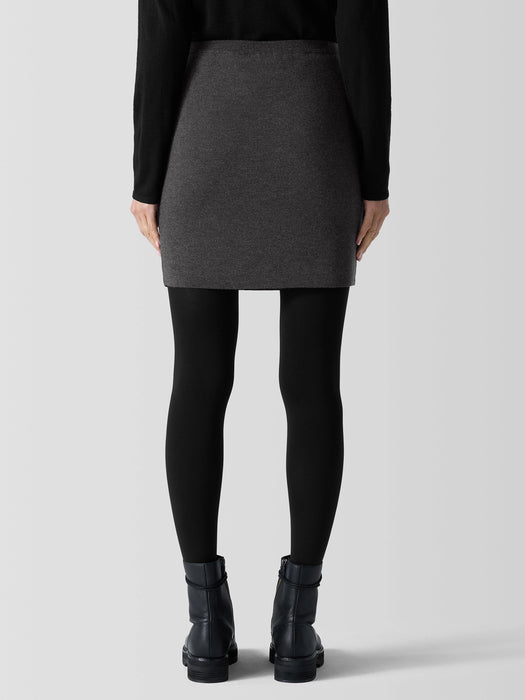 Merino Mini Skirt in Regenerative Wool