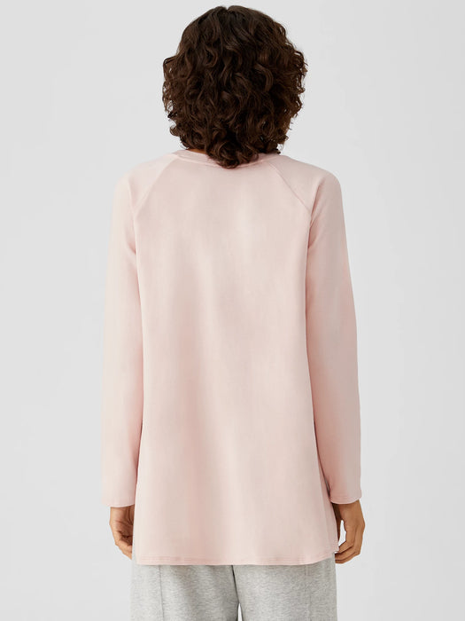 Cozy Brushed Terry Hug Raglan-Sleeve Top
