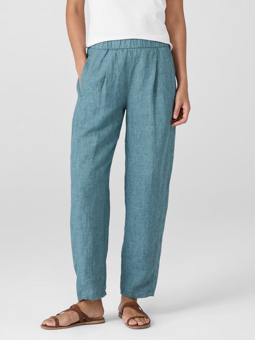 Washed Organic Linen D&eacute;lav&eacute; Lantern Pant
