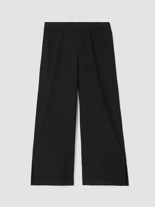 Woven Pliss&eacute; Wide-Leg Pant