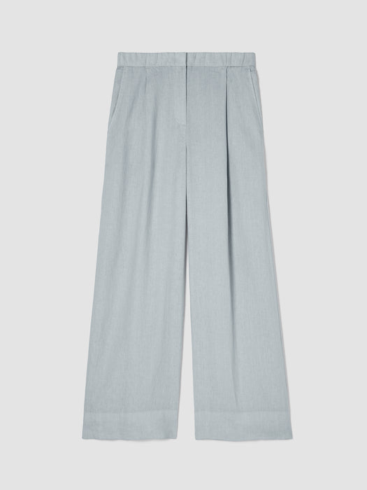 Garment Dyed Organic Linen Trouser Pant