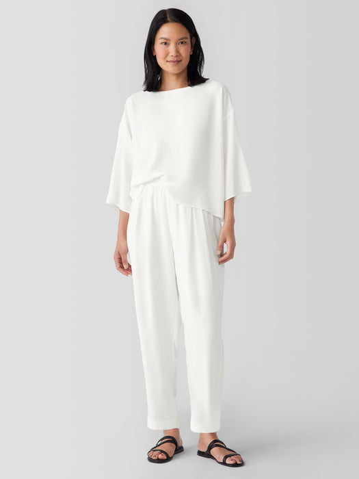 Silk Georgette Crepe Lantern Pant