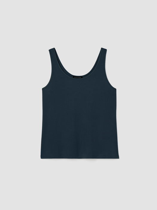 Stretch Silk Jersey&nbsp;Scoop Neck Tank