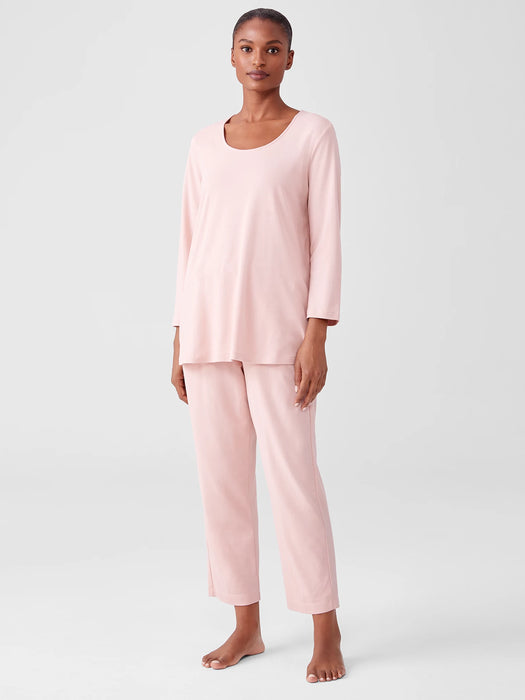 Cozy Organic Cotton Interlock U-Neck Top
