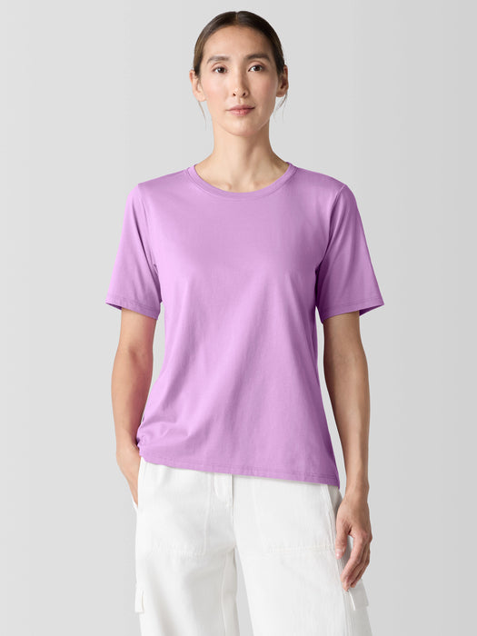 Organic Pima Cotton Jersey&nbsp;Round Neck Tee