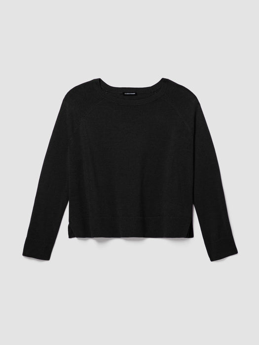 Organic Linen Cotton Raglan-Sleeve Top