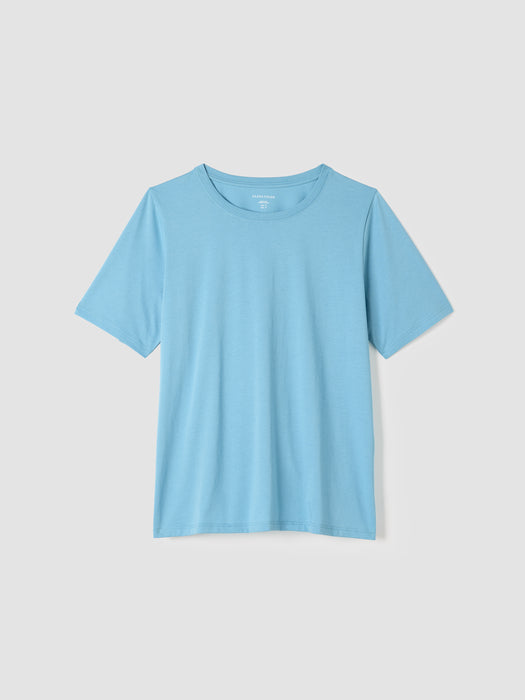 Organic Pima Cotton Jersey&nbsp;Round Neck Tee