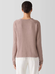 Peruvian Cotton Blend Crew Neck Top