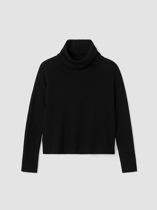 Cotton and Recycled Cashmere Turtleneck Box-Top