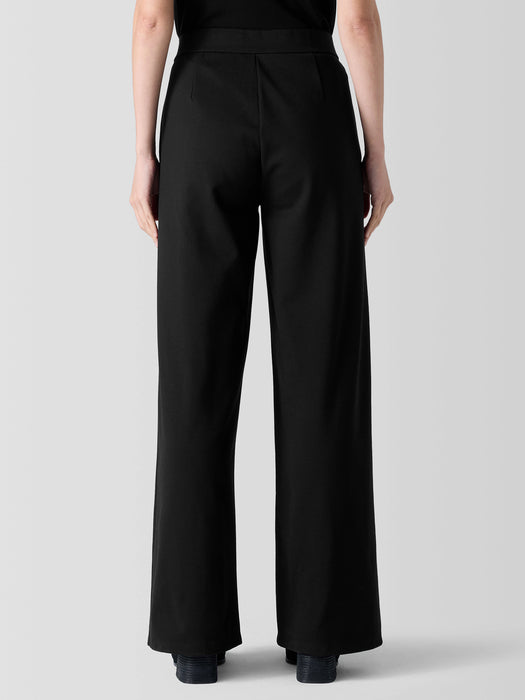 Washable Flex Ponte Pintuck&nbsp;Wide Pant
