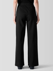 Washable Flex Ponte Pintuck&nbsp;Wide Pant
