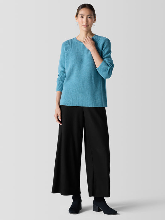 Merino Crew Neck Top in Regenerative Wool