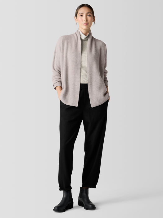 Italian Cashmere High Collar Cardigan