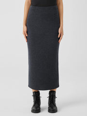 Merino Slim Pencil Skirt in Regenerative Wool