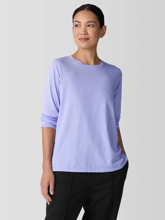 Organic Pima Cotton Jersey Long-Sleeve Tee