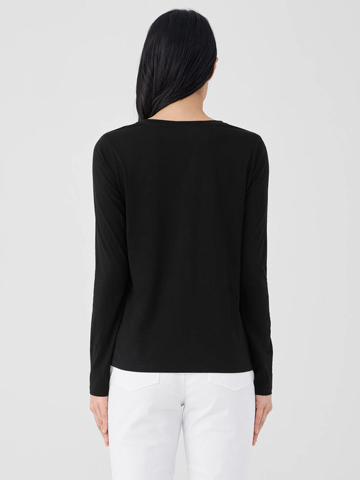 Organic Pima Cotton Jersey Long-Sleeve Tee