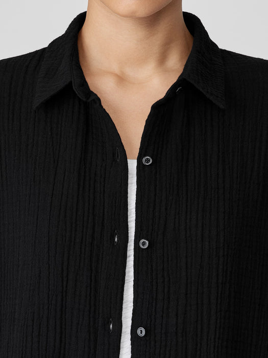 Organic Cotton Lofty Gauze Classic Collar Shirt