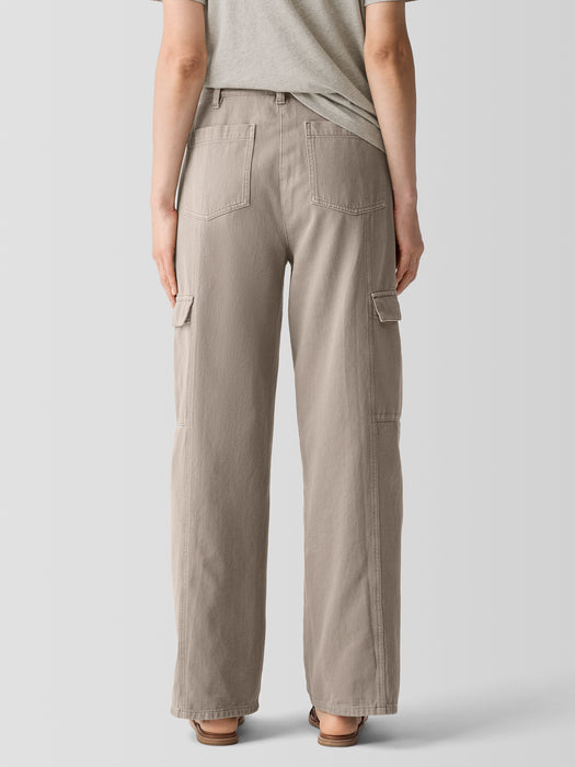 Garment-Dyed Utility&nbsp;Organic&nbsp;Cotton Cargo Pant