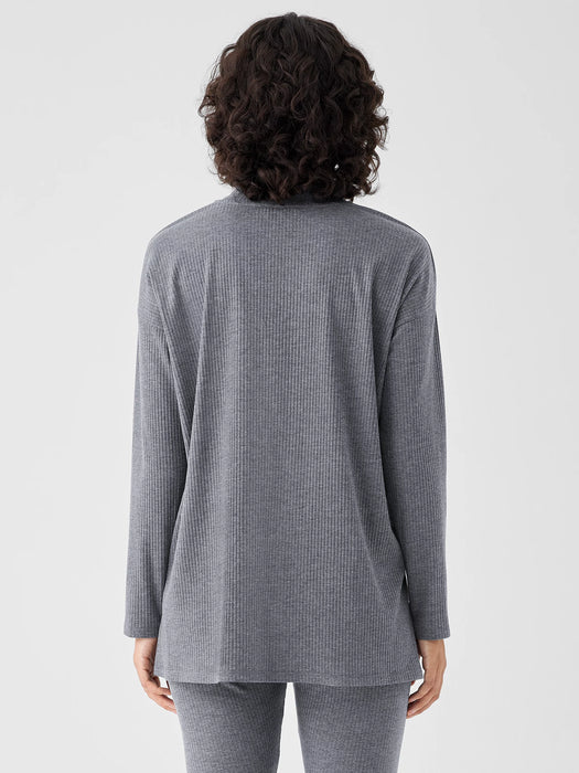 Cozy Stretch Rib Crew Neck Top