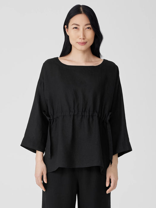 Handkerchief Linen Drawstring&nbsp;Top