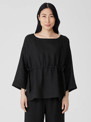 Handkerchief Linen Drawstring&nbsp;Top