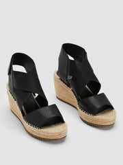 Willow Tumbled Leather Wedge Espadrille