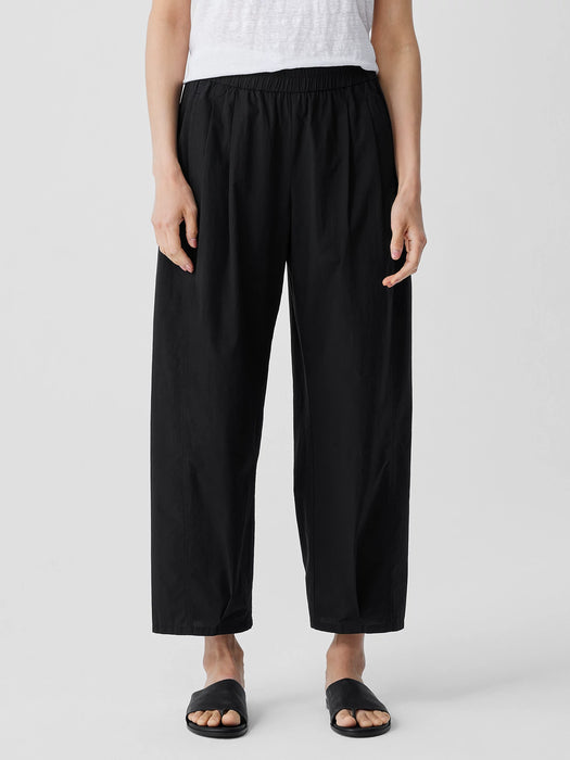 Washed Organic Cotton Poplin Lantern Pant