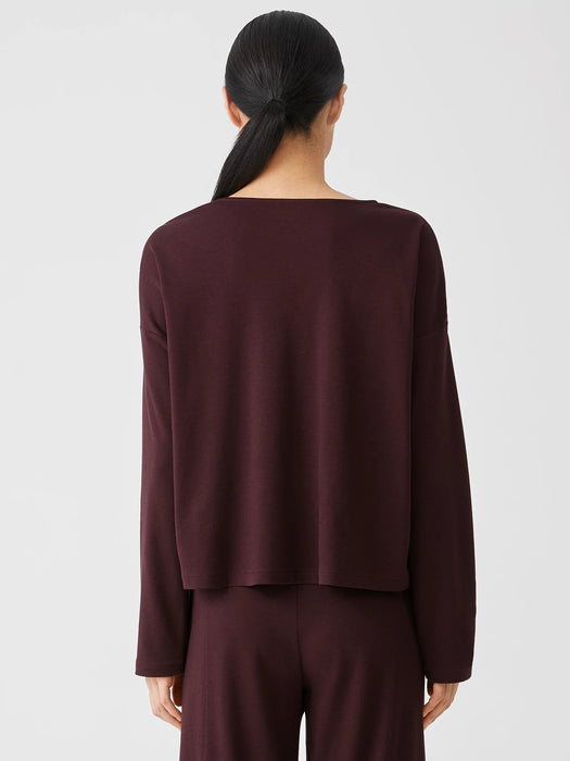 Cozy Organic Cotton Interlock Box-Top