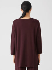Cozy Organic Cotton Interlock U-Neck Top