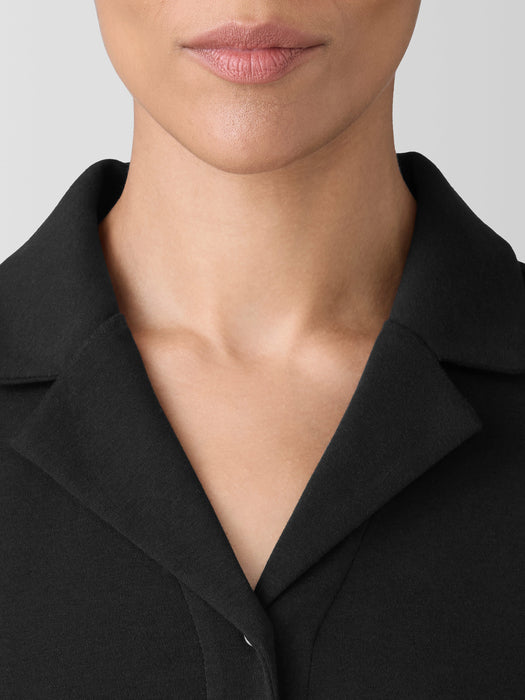 Organic Cotton Interlock Notch Collar Sleep Shirt
