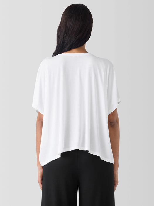 Fine Jersey Crew Neck Box-Top