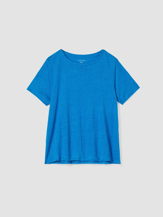 Organic Linen Jersey Crew Neck Tee