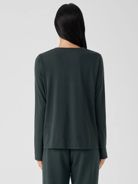 Organic Pima Cotton Jersey Long-Sleeve Tee