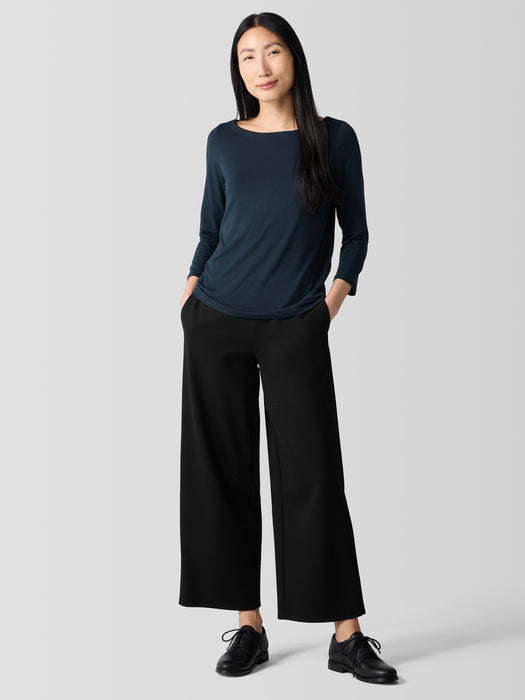 Fine Jersey Bateau Neck Top
