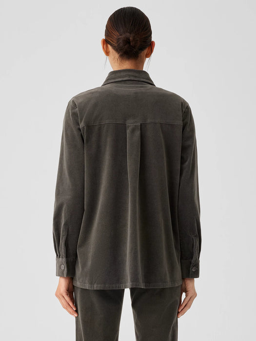 Organic Cotton Stretch Corduroy Shirt Jacket
